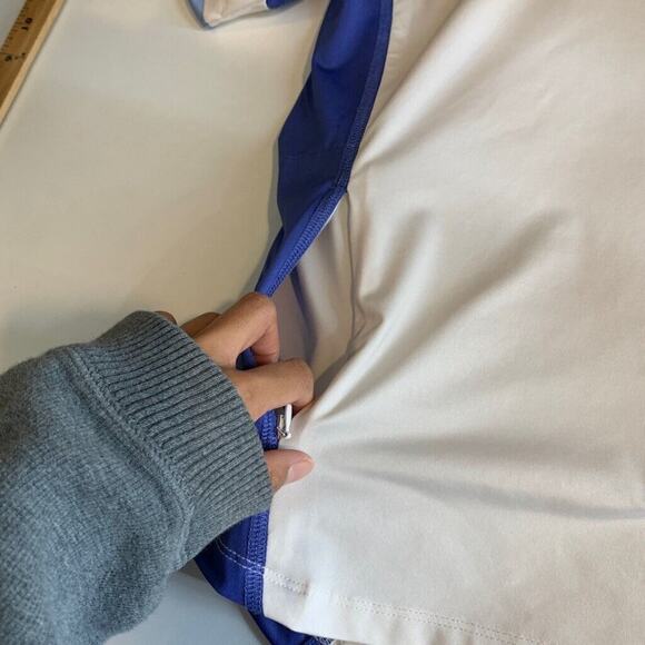 RLX Ralph Lauren Shirt Womens S Small Colorblock Raglan Long Sleeve Golf Polo - Picture 8 of 11